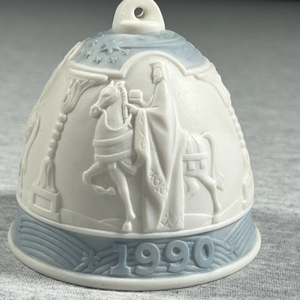 Lladro 1990 Christmas Bell Ornament Three Kings Retired Spain - Picture 1 of 8